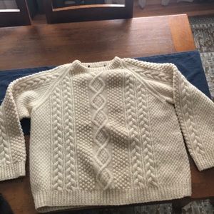 Wool cable sweater